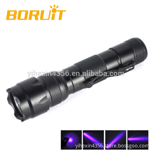 IPX5 3w Detecting Fake Money Purple Light UV LED Flashlight